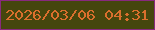 文字の大きさ：1、枠の色：88297d、背景の色：45460d、文字の色：da6f2d 無料ブログパーツのブログ時計