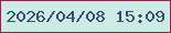 文字の大きさ：5、枠の色：882a4e、背景の色：cdebe5、文字の色：334e6f 無料ブログパーツのブログ時計