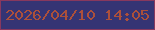 文字の大きさ：4、枠の色：88385e、背景の色：353474、文字の色：ac503b 無料ブログパーツのブログ時計