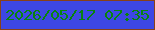 文字の大きさ：1、枠の色：884118、背景の色：3d47e4、文字の色：08830d 無料ブログパーツのブログ時計