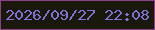 文字の大きさ：1、枠の色：884285、背景の色：1a180b、文字の色：8071d6 無料ブログパーツのブログ時計