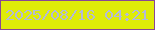 文字の大きさ：3、枠の色：884794、背景の色：dfec07、文字の色：b4bbd7 無料ブログパーツのブログ時計