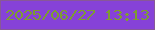 文字の大きさ：3、枠の色：885897、背景の色：8642d8、文字の色：7d9c31 無料ブログパーツのブログ時計