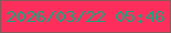 文字の大きさ：3、枠の色：885b5a、背景の色：fd2e5c、文字の色：18a680 無料ブログパーツのブログ時計