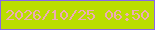 文字の大きさ：3、枠の色：8868e8、背景の色：bade00、文字の色：edabb6 無料ブログパーツのブログ時計