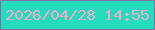 文字の大きさ：1、枠の色：886da0、背景の色：22dcbd、文字の色：f6aad0 無料ブログパーツのブログ時計