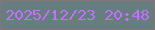 文字の大きさ：4、枠の色：887378、背景の色：677e81、文字の色：c66efd 無料ブログパーツのブログ時計