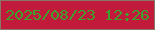 文字の大きさ：5、枠の色：887768、背景の色：c21a3b、文字の色：3ea12d 無料ブログパーツのブログ時計