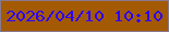 文字の大きさ：1、枠の色：88788e、背景の色：a35a03、文字の色：2e03fd 無料ブログパーツのブログ時計