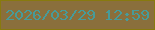 文字の大きさ：5、枠の色：887a0e、背景の色：8a6f3c、文字の色：479b9a 無料ブログパーツのブログ時計