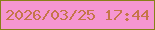 文字の大きさ：3、枠の色：888018、背景の色：f596d1、文字の色：c57549 無料ブログパーツのブログ時計