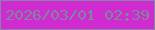 文字の大きさ：5、枠の色：8883a8、背景の色：cf2bd0、文字の色：7b899d 無料ブログパーツのブログ時計