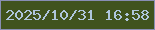 文字の大きさ：3、枠の色：888eb3、背景の色：40531d、文字の色：afc6dd 無料ブログパーツのブログ時計