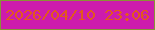 文字の大きさ：4、枠の色：889335、背景の色：cd1cac、文字の色：e2591d 無料ブログパーツのブログ時計