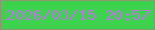 文字の大きさ：5、枠の色：88976e、背景の色：3cd24d、文字の色：c174e8 無料ブログパーツのブログ時計