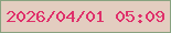 文字の大きさ：2、枠の色：88a27f、背景の色：e3cdc0、文字の色：df306b 無料ブログパーツのブログ時計