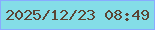 文字の大きさ：3、枠の色：88abff、背景の色：84dde7、文字の色：5b4535 無料ブログパーツのブログ時計