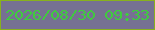 文字の大きさ：5、枠の色：88b11d、背景の色：767192、文字の色：3fcc3e 無料ブログパーツのブログ時計