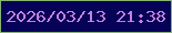 文字の大きさ：5、枠の色：88b26e、背景の色：050257、文字の色：c480de 無料ブログパーツのブログ時計