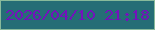 文字の大きさ：4、枠の色：88ba9b、背景の色：256d76、文字の色：7312bb 無料ブログパーツのブログ時計