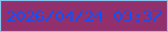文字の大きさ：5、枠の色：88c1ec、背景の色：92306d、文字の色：0b52ff 無料ブログパーツのブログ時計