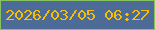 文字の大きさ：1、枠の色：88c25d、背景の色：4c6c97、文字の色：f8bf01 無料ブログパーツのブログ時計