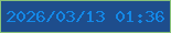 文字の大きさ：1、枠の色：88c27a、背景の色：1e4d8c、文字の色：1488e6 無料ブログパーツのブログ時計