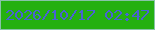 文字の大きさ：1、枠の色：88c3a7、背景の色：24b010、文字の色：4962d3 無料ブログパーツのブログ時計
