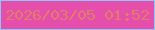 文字の大きさ：5、枠の色：88c7f8、背景の色：e64eac、文字の色：e17c6a 無料ブログパーツのブログ時計