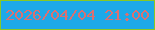 文字の大きさ：5、枠の色：88c823、背景の色：1da9e8、文字の色：db7071 無料ブログパーツのブログ時計
