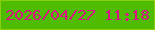 文字の大きさ：5、枠の色：88cf0d、背景の色：50bc01、文字の色：da1383 無料ブログパーツのブログ時計