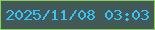 文字の大きさ：1、枠の色：88d158、背景の色：435958、文字の色：35c4f8 無料ブログパーツのブログ時計