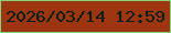 文字の大きさ：3、枠の色：88d27a、背景の色：9c3510、文字の色：021e1b 無料ブログパーツのブログ時計