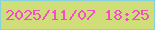 文字の大きさ：1、枠の色：88d2e0、背景の色：d0de79、文字の色：f54cc7 無料ブログパーツのブログ時計