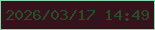 文字の大きさ：3、枠の色：88d6ab、背景の色：34131c、文字の色：294d26 無料ブログパーツのブログ時計