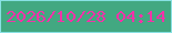文字の大きさ：3、枠の色：88e1e3、背景の色：42a881、文字の色：f332a9 無料ブログパーツのブログ時計