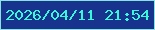 文字の大きさ：2、枠の色：88e2de、背景の色：17338e、文字の色：37f8d8 無料ブログパーツのブログ時計