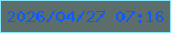 文字の大きさ：3、枠の色：88e4f7、背景の色：5c6e6b、文字の色：0c5afc 無料ブログパーツのブログ時計