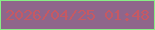 文字の大きさ：3、枠の色：88ee86、背景の色：8f668b、文字の色：c65963 無料ブログパーツのブログ時計