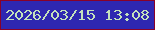 文字の大きさ：4、枠の色：890129、背景の色：2e27b1、文字の色：c4e1bc 無料ブログパーツのブログ時計