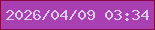 文字の大きさ：2、枠の色：890745、背景の色：a940b2、文字の色：dbcaeb 無料ブログパーツのブログ時計