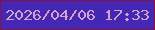 文字の大きさ：5、枠の色：89123c、背景の色：4427b4、文字の色：d4a4c9 無料ブログパーツのブログ時計