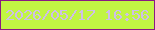 文字の大きさ：4、枠の色：891a83、背景の色：c1f543、文字の色：cebfe8 無料ブログパーツのブログ時計