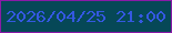 文字の大きさ：2、枠の色：891aa7、背景の色：064857、文字の色：3458e1 無料ブログパーツのブログ時計
