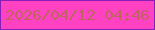 文字の大きさ：3、枠の色：891dbb、背景の色：ff42c1、文字の色：bf635f 無料ブログパーツのブログ時計