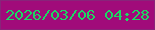 文字の大きさ：1、枠の色：89247a、背景の色：a10b7a、文字の色：1cd963 無料ブログパーツのブログ時計