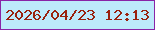 文字の大きさ：4、枠の色：8924a7、背景の色：bdeafb、文字の色：99220e 無料ブログパーツのブログ時計