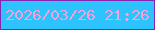 文字の大きさ：5、枠の色：8924b1、背景の色：2dc3ff、文字の色：f6a2d6 無料ブログパーツのブログ時計
