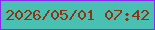 文字の大きさ：3、枠の色：8928ee、背景の色：49c0b2、文字の色：8c3414 無料ブログパーツのブログ時計