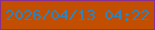 文字の大きさ：5、枠の色：89308e、背景の色：c24e01、文字の色：2d84c0 無料ブログパーツのブログ時計